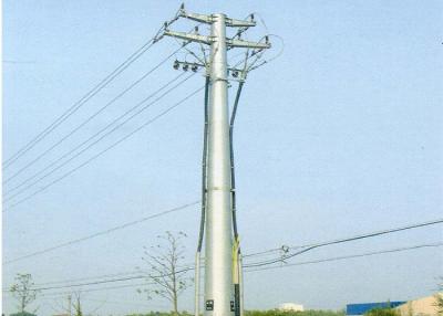 China 5 - 70m Power Monopole Transmission Tower Tensile Tested High Capacity, Steel Transmission Tower for sale