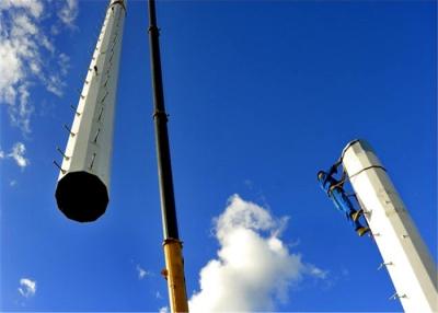 China 5 - 100m Monopole Toren Vier van de Staalstructuur - Gelast Been Lange Levensduur Te koop