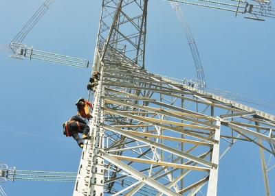 China Torre de la línea eléctrica de la transmisión, torres de acero del acero del enrejado del miembro del ángulo en venta