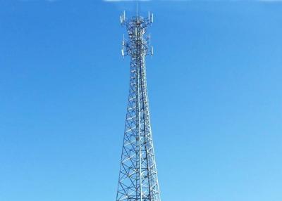 China Silver Hot Dip Galvanized Steel Tower , Communication Metal Towers for sale