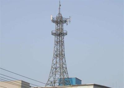 China Q235B / Q345B Material Hot-Dip Galvanizing Mobile Telecom Tower For Communication for sale