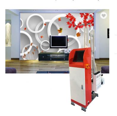 China Hotels Vertical UV Ink Wall Printer 3d Wall Printer Painting Machine for sale