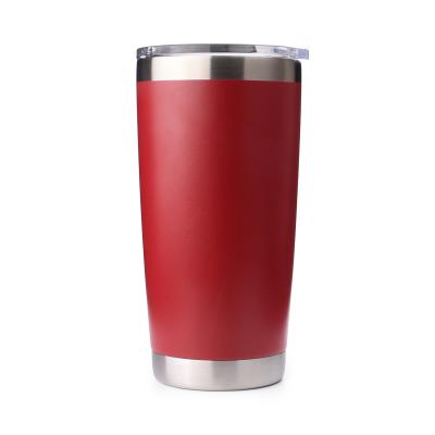 China 20 oz Metal Tumbler Blank Red with Magnetic Slider Lid OEM ODM for sale