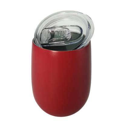 China 360ml 480ml Stainless Steel Mug With Lid , Coffee Insulated Mug Red Printing for sale