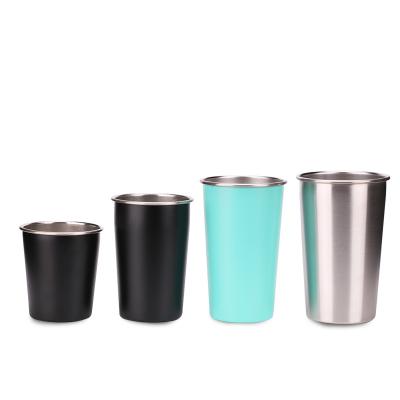 Chine tasses à mur unique de bière de tasse de café de Drinkware de bouteille d'eau de l'acier inoxydable 16oz à vendre