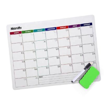 China Form Amazon Hot Selling Magnetic Dry Erase Board Planner Whiteboard Calendar /Drawing Weekly Board For Kids for sale