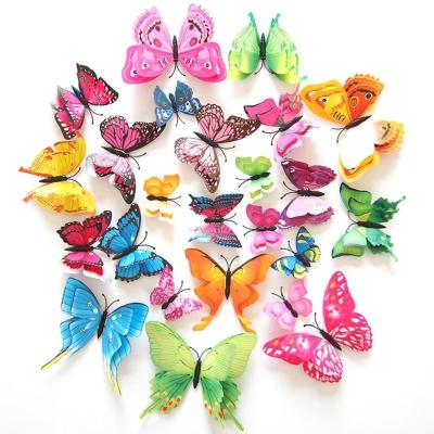 China Animal Butterfly 3D Fridge Magnets Home Decorative Fridge DIY Home Decoration for sale