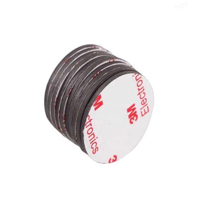 China High Quality Round Rubber Magnet Small Rubber Magnet With 3M Adhesive for sale