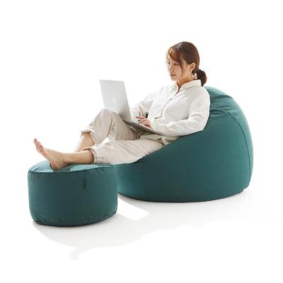 China Fashion Foldable Home Living Room Round Tatami Bean Bag Chair Ottoman for sale