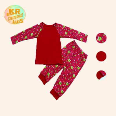 China High Quality Kids Casual Home Wear Two Piece Top And Pants Pajamas Set For Kids for sale