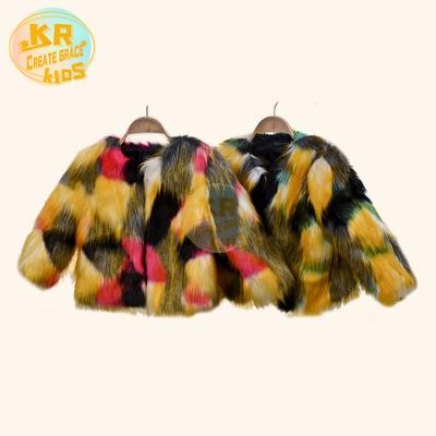 China New Customized Breathable High Quality Warm Winter Colorful Plush Children Thick Warm Coats for sale