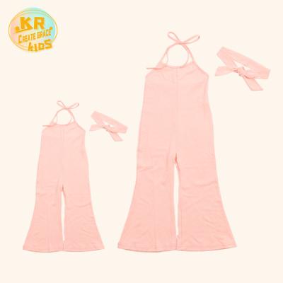 China Newborn Toddler Solid Color Clothes Cotton Baby Romper Organic Kids Girl Overalls Compressed Jumpsuits for sale