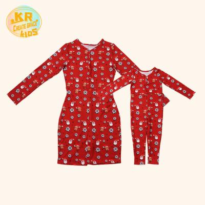 China Mommy and Me Pills New Arrival Candy Print Jumpsuit Rompers One Piece Romper Babies Fall Baby Clothes for sale