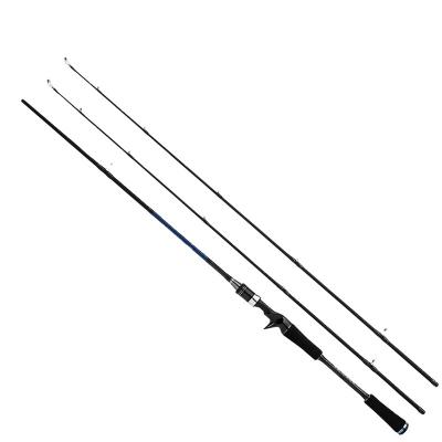 China Durable Rotational Casting Lure Carbon Fishing Portable Super Fast Lure Rod Cane Pole Action Bottom Water 2 Section H/MH Power Fishing Rod for sale