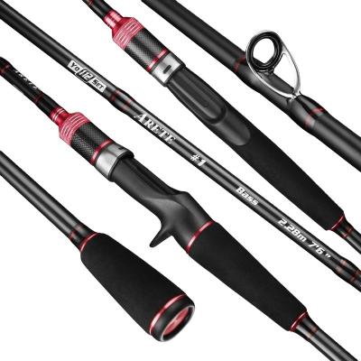 China Carbon Spinning Rod Strong Fishing 2 Section 1.8m-2.1m Casting Rod Ultra Light Telescopic Pole Carbon Fiber for sale