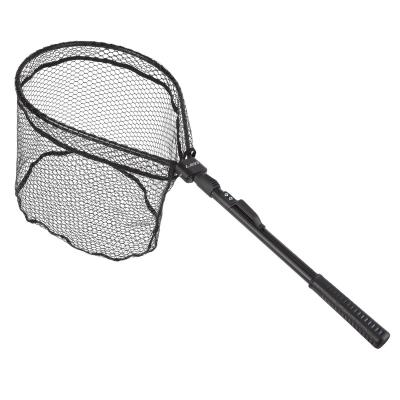 China Durable Widening Mesh Landing Net For Fly Folding Fishing Pole Fly Carp Course Sea Fishing Collapsible Telescopic Landing Fishing Net for sale