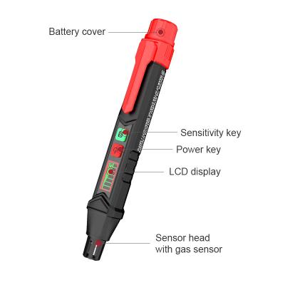 China HT60 Gas Leak Detector Combustible Gas Detector Sound & Screen Alarm For Natural Methane for sale