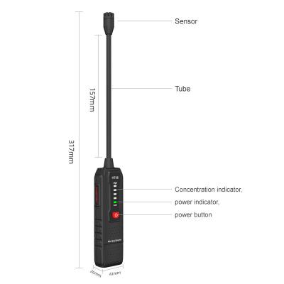 China HT66 Gas Leak Detector for Combustible Flammable Natural Methane Gas Visible and Audible Alarm for sale