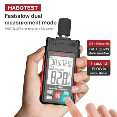 China HT602A Geluidsniveau meter Digitaal DB-handheld meter Sonometers Geluidsniveau meter 30-130 dB Mini-geluidsmeter Te koop