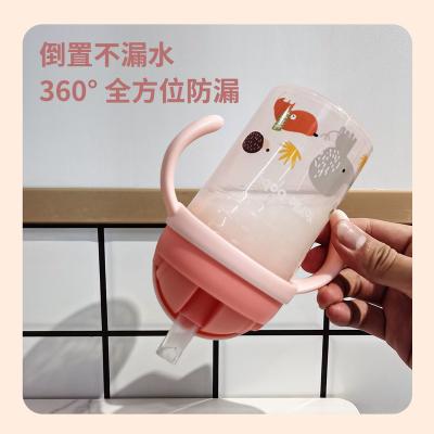 China Silicone Yayile Baby Straw Drinking Cups For Kids Say Cup Large Capacity Mouth Babies Learn To Drink Cups for sale