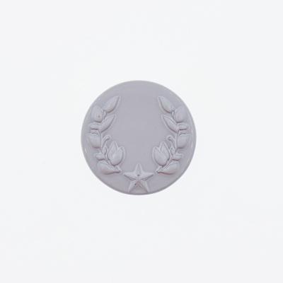 China Custom logo embossed vintage brass jeans buttons and rivets nickel free for garment jeans button for sale