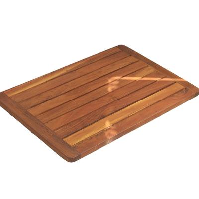 China Factory Supply Cheap Sustainable Hot Sale Non Slip Bamboo Custom Made Bath Mat for sale