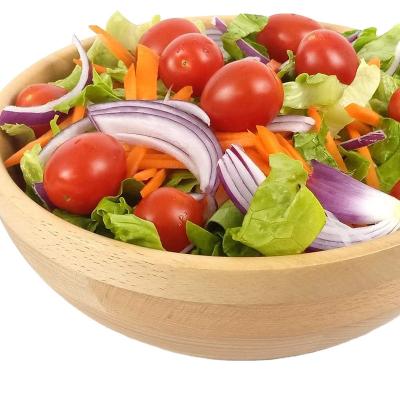 China Hot Selling Viable Wooden Multi Color Salad Bowl Enamel Printed Round Serving Bowl For Wholesale for sale