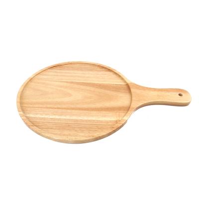 China Sustainable Products Walnut Restaurants Pizza Steak Solid Wood Cutting Board With Handle for sale