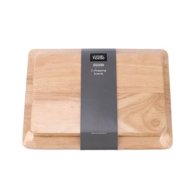 China Wooden Cutting Board Disposable Rubber Chopper Rectangle Board With Hand Grip for sale