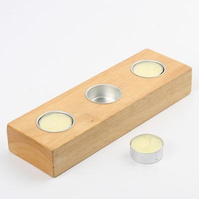 China ECO-frendly tealight wood candle holder for sale