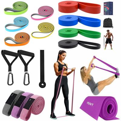 China Travel Maker Latex Monster Resistance Bands Long Loop Sets For Home Gym Powerlifting Pull Up Assisted Strength Training for sale