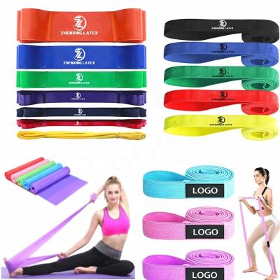 China Pull Up Assited Fitness 41inch Elastic Latex Rubber Pull Up Long Resistance Band Set Of 3 4 For Mobility Powerlifting Chin Up Stretch Workout for sale