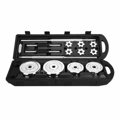 China Home Use 50KG Adjustable Dumbbell Sets Barbell And Dumbbell For Home Use Strength Training Equipment for sale