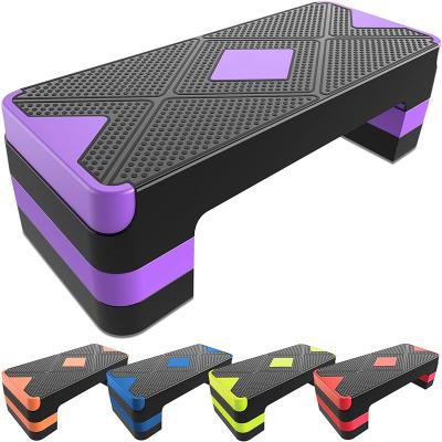 China 2022 New Eco-Friendly 3 Level Adjustable Aerobics Exercise Step Platform for Women Home Gym Fitness Step Up Cardio for sale