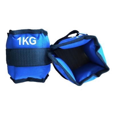 China Ankle Weights 1Kg/Pair Adjustable Wrist Ankle Weights Iron Sandbag Weighs Straps Forming Ankle Weights For Exercise Fitness for sale