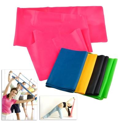 China Eco Friendly Walmart Thera Stretch Elastic Yoga Flat Resistance Bands for sale