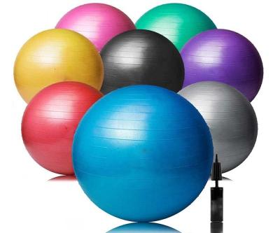 China Anti-burst And Durable Gym Stability Inflatable Workout Ball For Physioball Exercise for sale