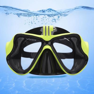 China Face fit MKC-202-GP watersports equipment snorkel mask tempered glass sting anti fog mask for underwater camera for sale