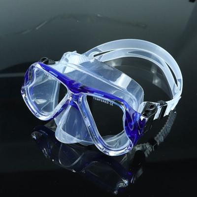 China Face Fit MKC-202 Silicone Face Equipment Mask Snorkeling Tempered Glass Snorkeling Anti-fog Mask For Kids for sale