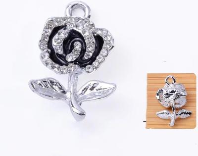 China Vintage Vintage Flower zinc alloy charms pendant DIY Bracelet Necklace metal jewel for sale