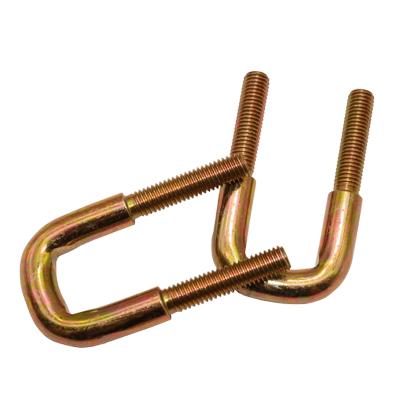 China Housing Constructions Stable Quality U Shaped Carriage Bolt Zinc Square Colored U Bolts for sale