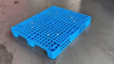 China Heavy Duty Nestable Pallet 1000*1000 Four Way Entry Single Face Grid 6 Runner for sale