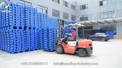 China 1400X1100mm Heavy Duty Plastic Pallet Steel Reinforced Hygienic Stacking for sale