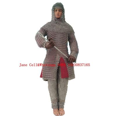 China Medieval Decoration Stainless Steel Chainmail Costume Protection Or Armor for sale