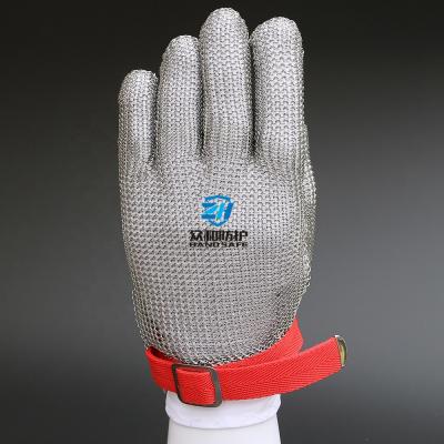 China Cut Resistant Meat Cutting /stainless Mesh Meat Cutting Resistant Glove Steel Work Gloves for sale