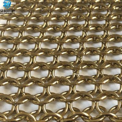 China Decorative Net Decorative Net Brass Chainmail Mesh for sale