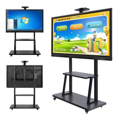 China Buildings Wall Mounted Led Outdoor Touch Screen LCD Screen Floor Stand Digital Signage And Displays For Advertising for sale