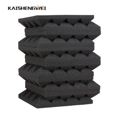 China Contemporary Soundproof Wall TV Studio Sound 50*50*5Cm Pyramid Foam Acoustic Panel for sale