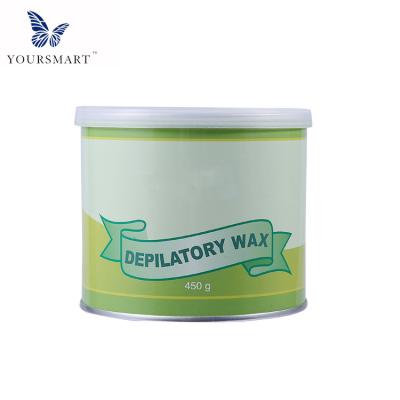 China 450g Hair Removal Hair Removal And Depilatory Heater Canned Soft Wax For Professional Beauty Salon Use for sale