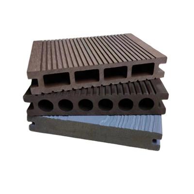 China New eco-friendly technique co-extrusion wood wpc decking for balcony flooring for sale